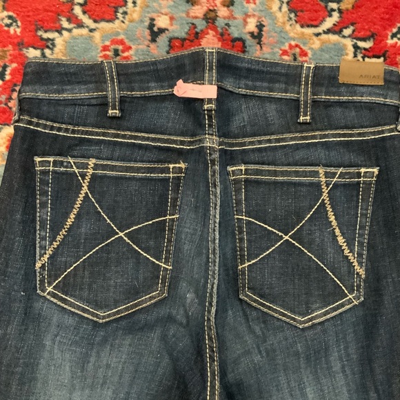 Ariat Denim High Rise Womens Slim Trouser Jeans  Dry Cleaned 32/32 - Picture 2 of 11